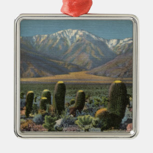 Ansicht von Mt. San Jacinto nahe Palm Springs Ornament Aus Metall