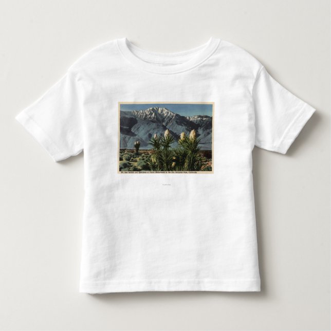 Ansicht von Mt. San Jacinto, Yucca Mohavensis Kleinkind T-shirt (Vorderseite)