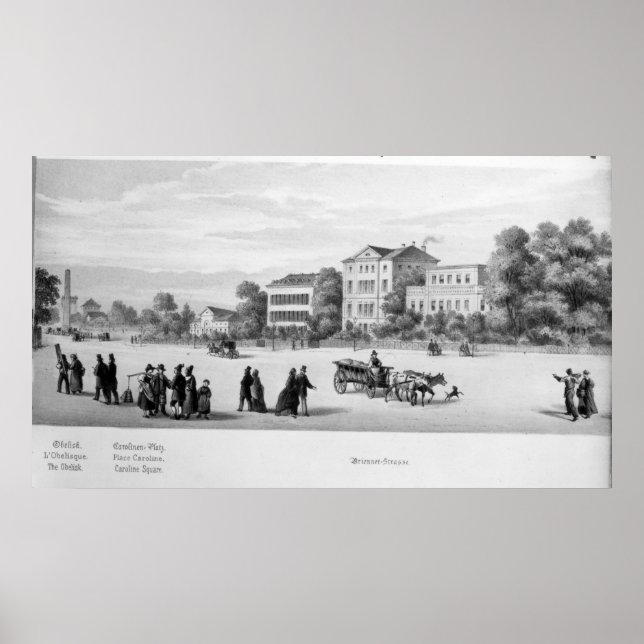 Ansicht von München, 1869 Poster (Vorne)