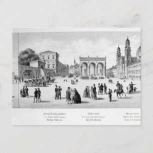 Ansicht von München, 1869 Postkarte