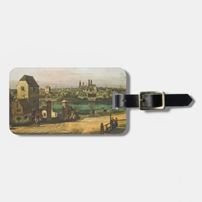 Ansicht von München, C. 1761 (Öl auf Leinwand) Gepäckanhänger (Vorderseite horizontal)