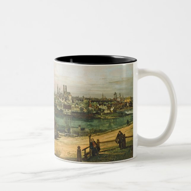 Ansicht von München, C. 1761 (Öl auf Leinwand) Zweifarbige Tasse (Rechts)
