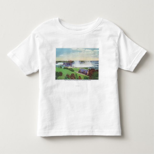 Ansicht von Niagara Falls von Oakes Antrieb Kleinkind T-shirt (Vorderseite)