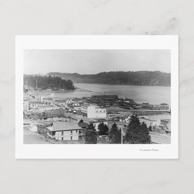 Ansicht von North Bend, Oregon Foto Postkarte (Vorderseite)