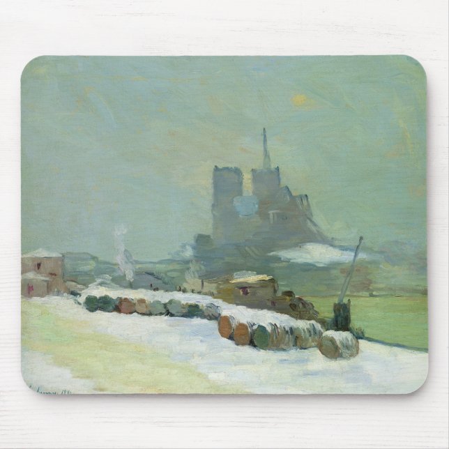 Ansicht von Notre Dame, 1894 (Öl auf Leinwand) Mousepad (Vorne)