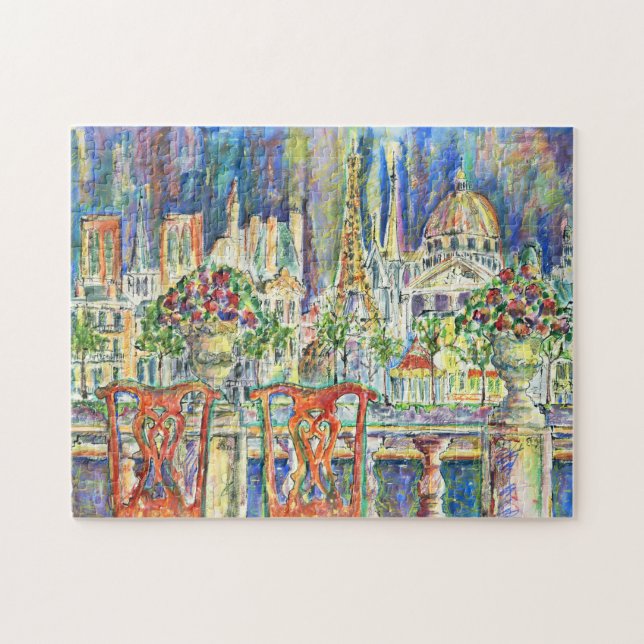 Ansicht von Paris Puzzle (Horizontal)