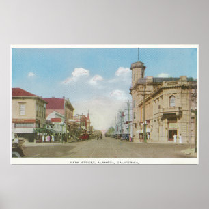 Ansicht von Park StreetAlameda, CA Poster