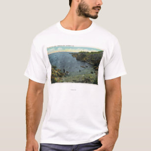 Ansicht von Perkins-Bucht, schwimmende Szene T-Shirt