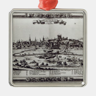 Ansicht von Perpignan, Südfrankreich, c.1645 Silbernes Ornament