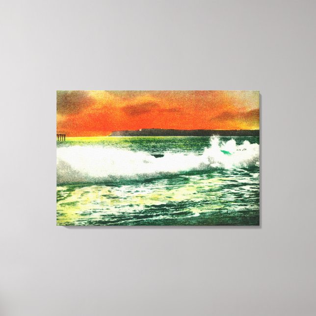 Ansicht von Point Loma bei SunsetCoronado, CA Leinwanddruck (Vorderseite)