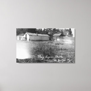 Ansicht von Pony Express-Ställen Leinwanddruck