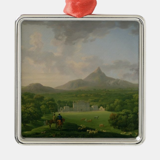 Ansicht von Powerscourt, Landkreis Wicklow, Ornament Aus Metall (Vorne)