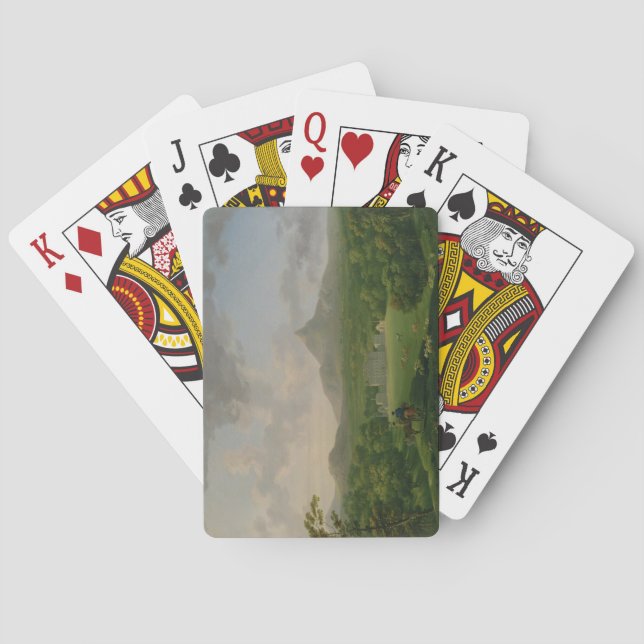 Ansicht von Powerscourt, Landkreis Wicklow, Spielkarten (Rückseite)