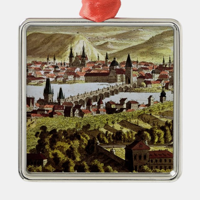 Ansicht von Prag Ornament Aus Metall (Vorne)