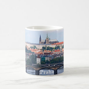 Ansicht von Prag von der Vyšehrad Festung Tasse