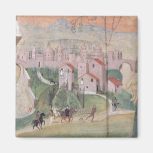Ansicht von Prato Stadt, Detail von der Magnet