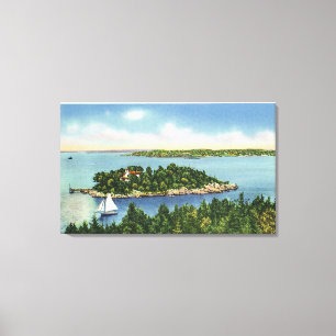 Ansicht von Pumkin Knob und Long Island Leinwanddruck