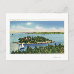 Ansicht von Pumkin Knob und Long Island Postkarte