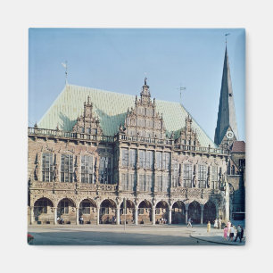 Ansicht von Rathaus, aufgebaut 1405-09 Magnet