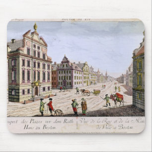 Ansicht von Rathaus, Boston Mousepad