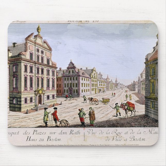 Ansicht von Rathaus, Boston Mousepad (Vorne)