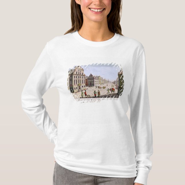 Ansicht von Rathaus, Boston T-Shirt (Vorderseite)