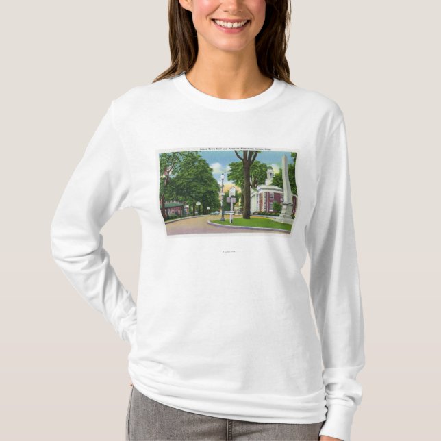 Ansicht von Rathaus und von Paterson-Monument T-Shirt (Vorderseite)