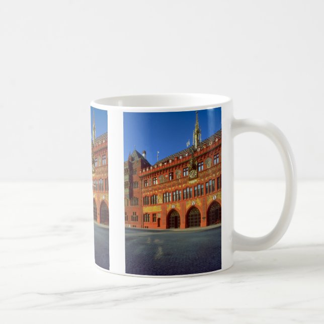 Ansicht von Rathaus von Basel, die Schweiz Tasse (Rechts)