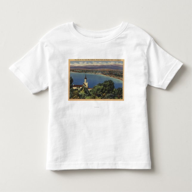 Ansicht von Redondo u. Hermosa Stränden, Kleinkind T-shirt (Vorderseite)