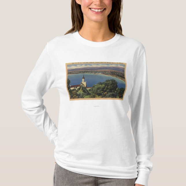 Ansicht von Redondo u. Hermosa Stränden, T-Shirt (Vorderseite)