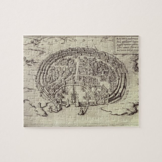 Ansicht von Rhodos, 'vom Theater der Hauptstädte Puzzle (Horizontal)