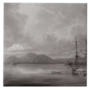 Ansicht von Riode Manila (Lithographie) Fliese