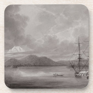 Ansicht von Riode Manila (Lithographie) Getränkeuntersetzer