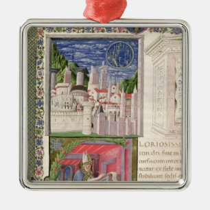 Ansicht von Rom als der Stadt des Gottes Ornament Aus Metall