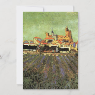 Ansicht von Saintes Maries von Vincent van Gogh Einladung