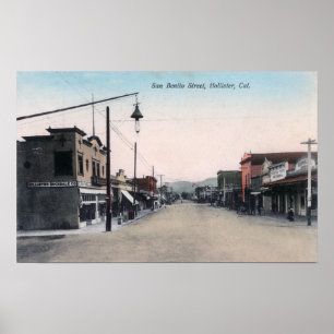 Ansicht von San Benito StreetHollister, CA Poster