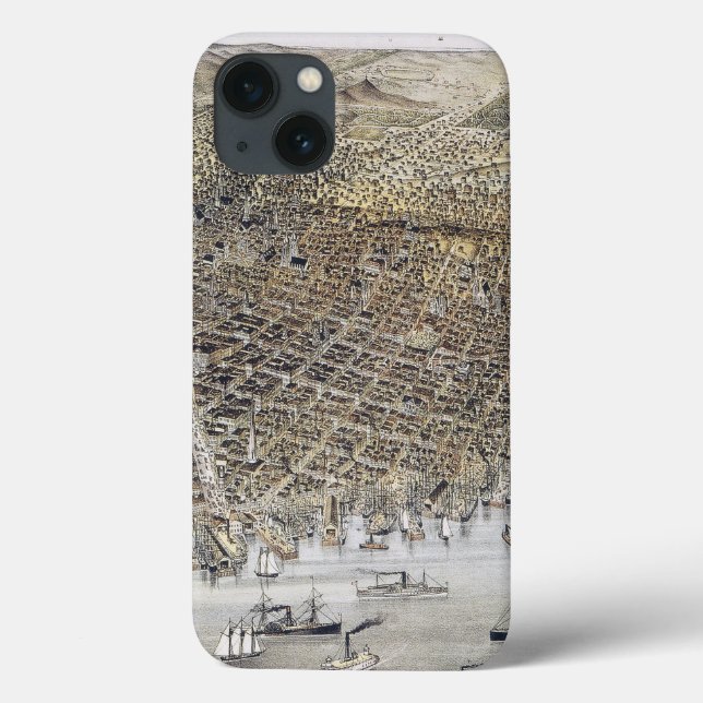 Ansicht von San Francisco, 1878 Case-Mate iPhone Hülle (Rückseite)