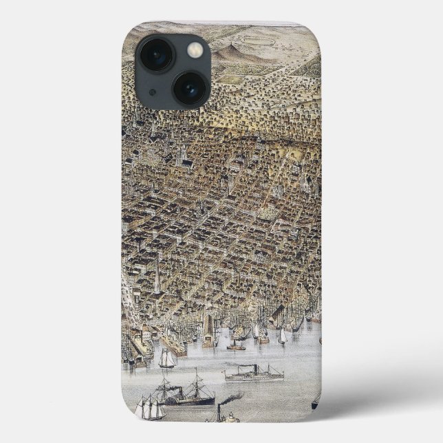 Ansicht von San Francisco, 1878 Case-Mate iPhone Hülle (Rückseite)