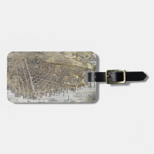 Ansicht von San Francisco, 1878 Gepäckanhänger