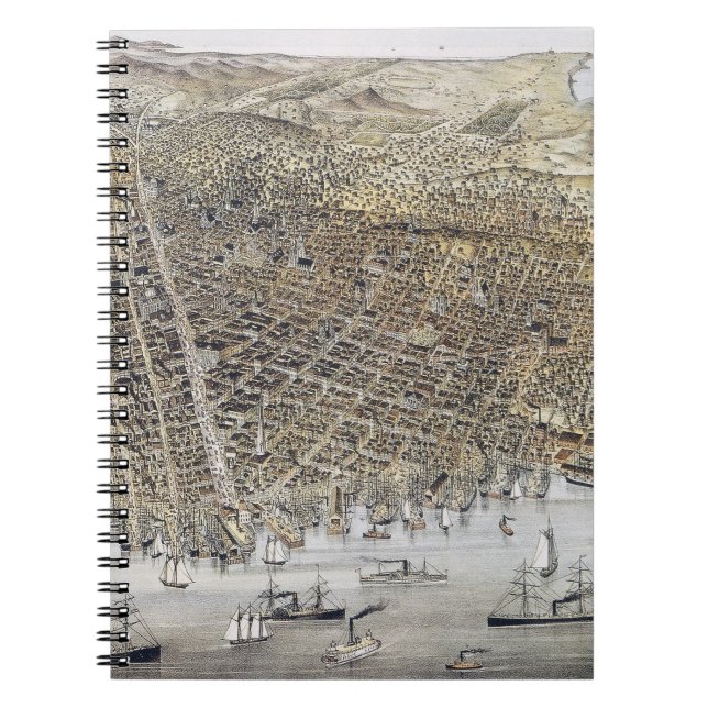 Ansicht von San Francisco, 1878 Notizblock (Vorderseite)