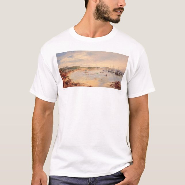 Ansicht von San Francisco, Kalifornien Hafen T-Shirt (Vorderseite)