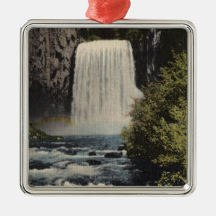 Ansicht von San Joaquin River u. Regenbogen-Fälle Silbernes Ornament
