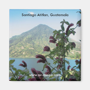 Ansicht von Santiago Atitlan, Guatemala Magnet