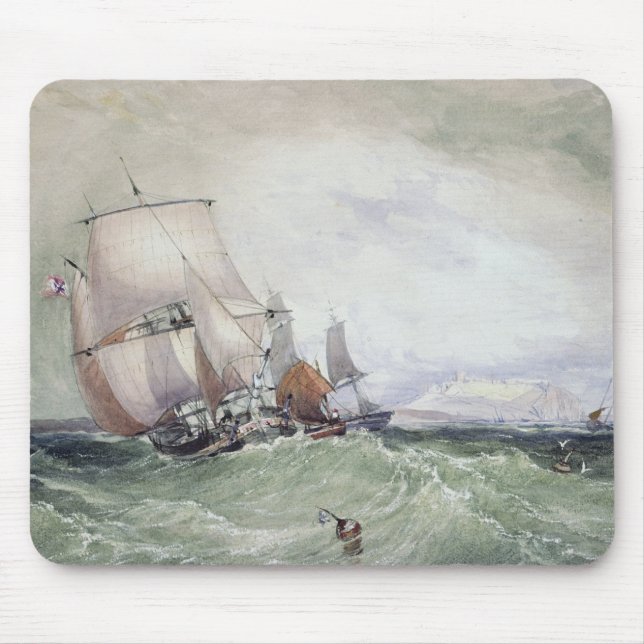 Ansicht von Scarborough, mit einem Bergmann-Brigg Mousepad (Vorne)