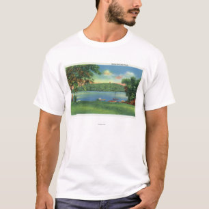 Ansicht von Scargo Hügel und Turm T-Shirt