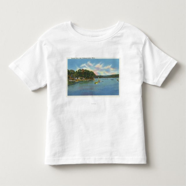 Ansicht von See Cobbosseecontee in Pernette Bucht Kleinkind T-shirt (Vorderseite)
