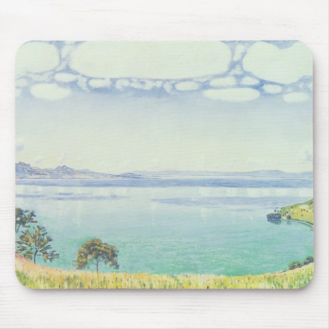 Ansicht von See Leman von Chexbres, 1905 Mousepad (Vorne)