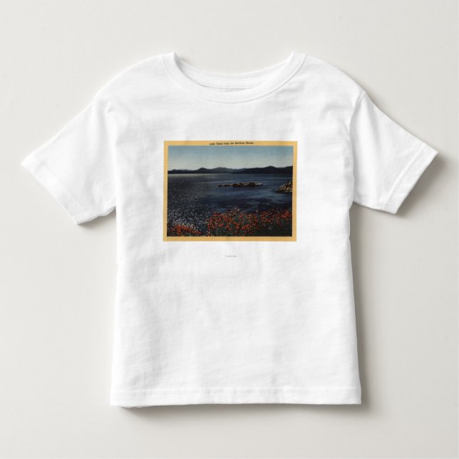 Ansicht von See von den Nordufern Kleinkind T-shirt (Vorderseite)