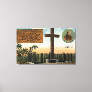 Ansicht von Serra Monument, alte Stadt San Diego Leinwanddruck