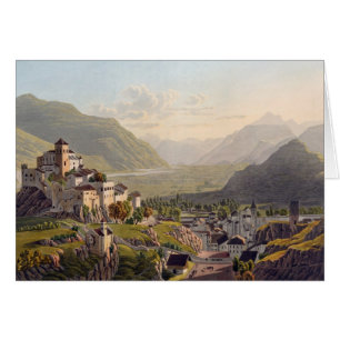Ansicht von Sion, Illustration 'von der Reise